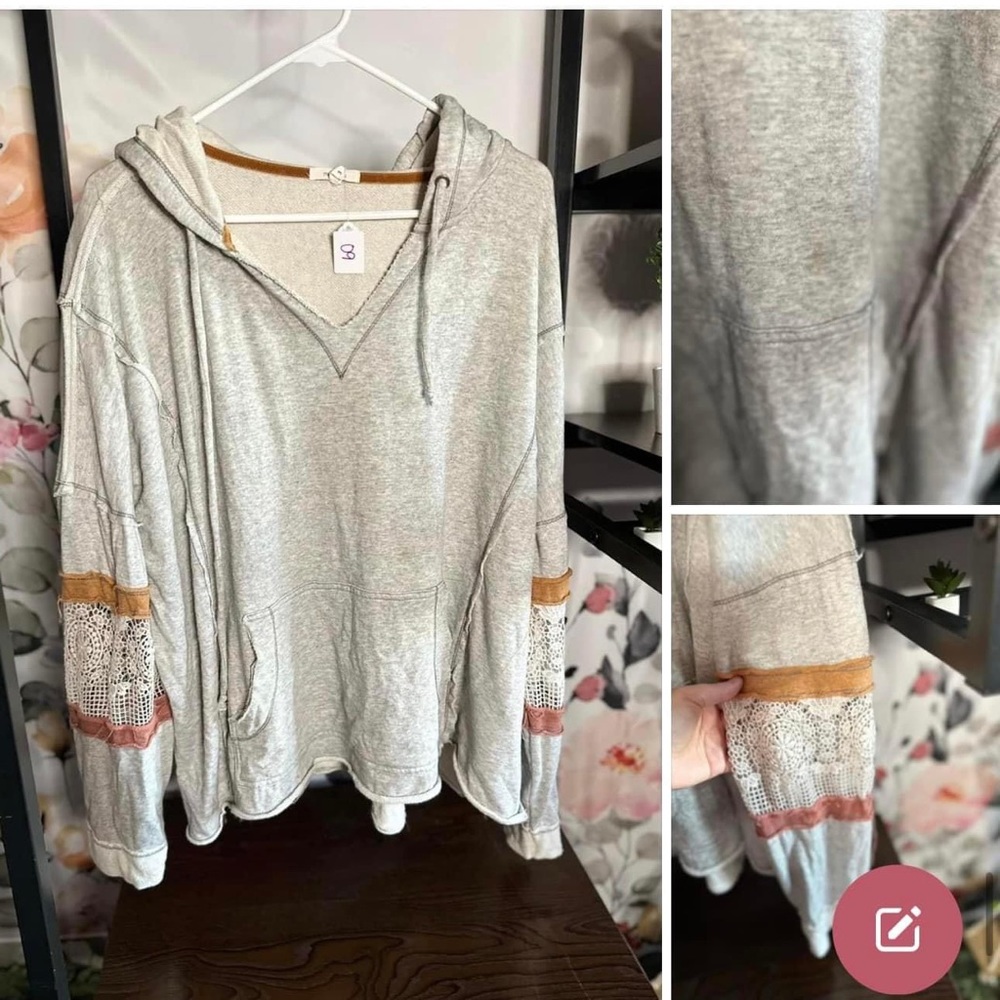 Distressed sweatshirt
